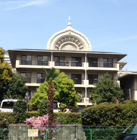 The back of Tsukiji Honganji Temple (2.) JPG