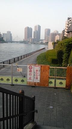 180622_ Tsukishima River water gate construction (1.) JPG