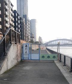 180622_ Tsukishima River water gate construction (2.) JPG