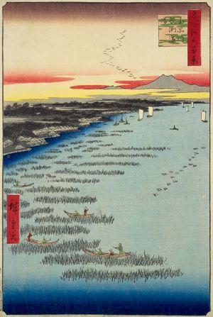 Minamishinagawa Samezu Beach_Hundred Views of Edo_1856-57 (Small) jpg