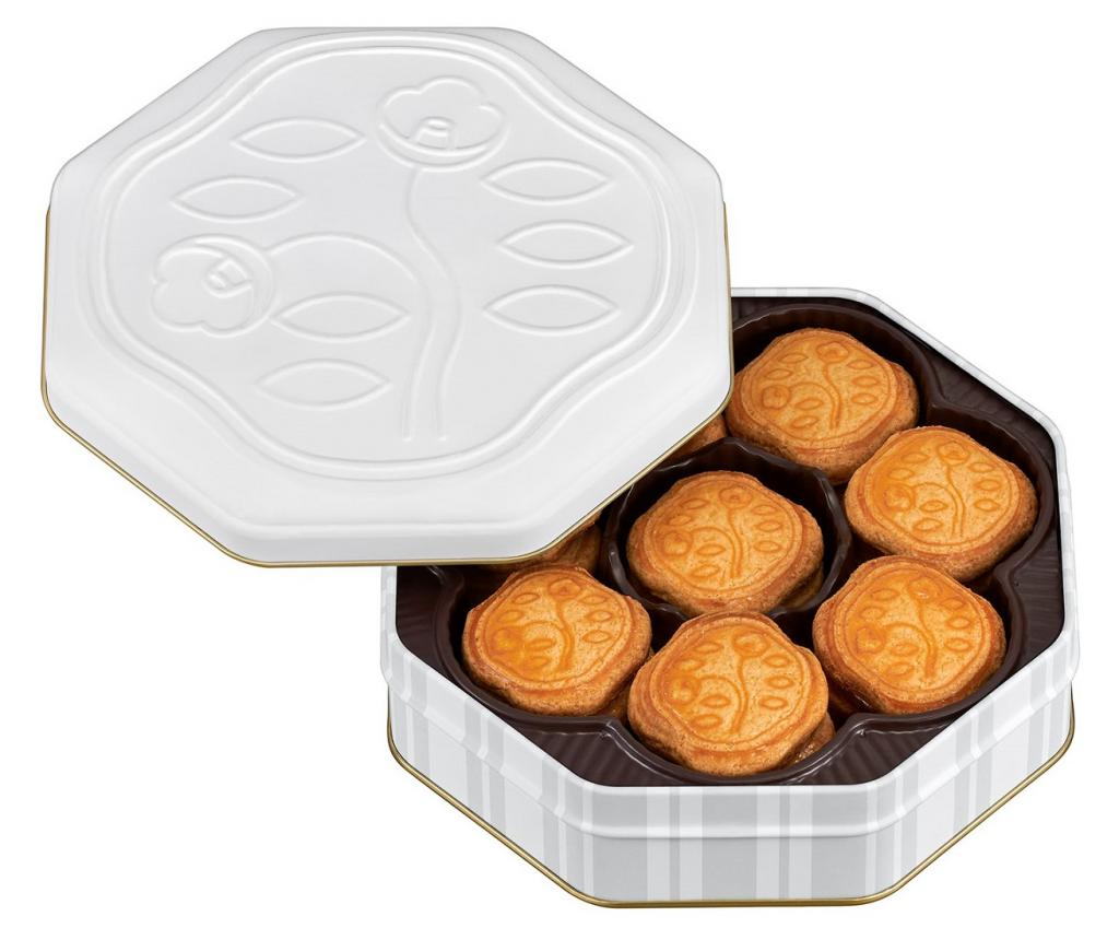 ◎　Limited can 24 Hanatsubaki biscuits White 1,620 yen (tax included) The heart is gorgeous, New Year's gift souvenir is Shiseido Parlour's sweets!
　-Shiseido Parlour~