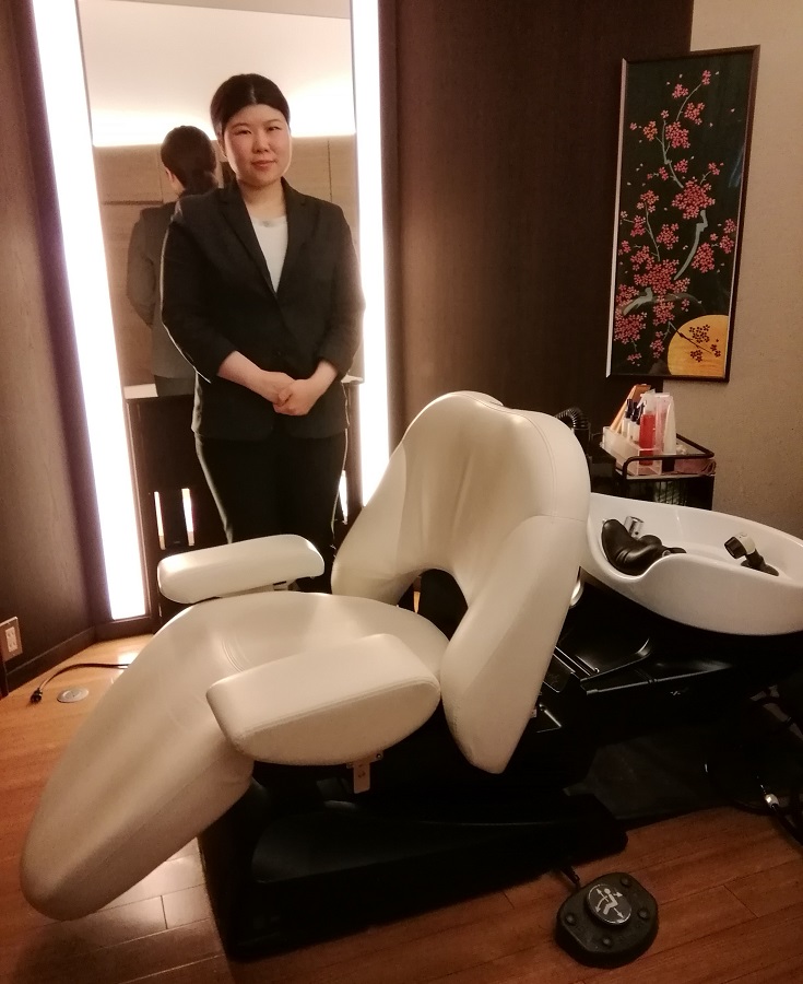  Head Spare experience during the cherry blossom season
　~ Hair Salon ONO Tsukude specialty store ~