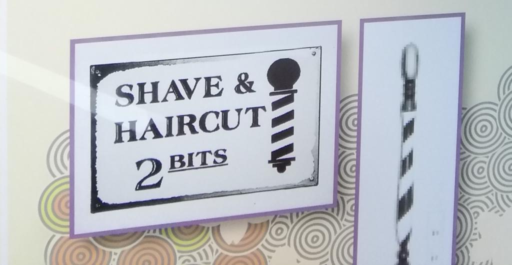 Barber History Walk Part 4
■　Barber's symbol "Sign pole" (tentative name) "History of Edo's hairstyles and Barbers / Development of the Ono Group" 2-Hair Salon ONO Tsukide Senshina Head Office- 