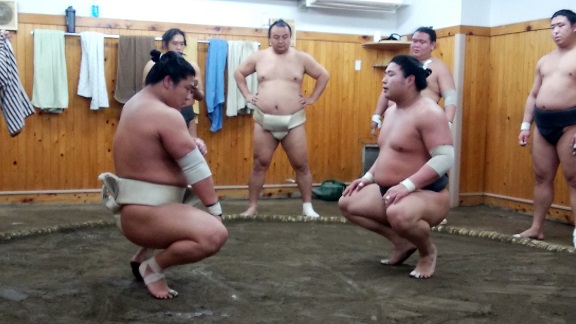  Arashio's Room "Morning Practice and sumo wrestlers' hot pot"