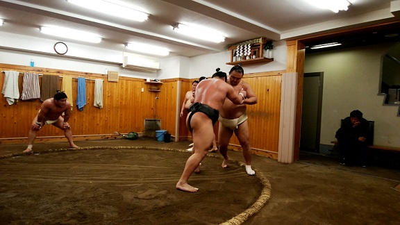  Arashio's Room "Morning Practice and sumo wrestlers' hot pot"