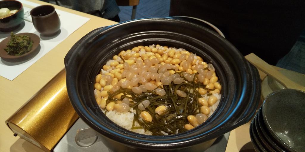 Wednesday, February 5, 2020
Deep steamed green tea lunch table (green tea of winter vegetables, cooked rice of tea rice, mixed with spinach tea sesame) Mie Terrace "Lunch Club" Lunch Exchange Event-Around delicious clay pot rice! ～