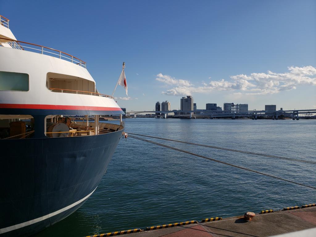  Harumi Wharf
We enjoyed the male figures of "Nippon Maru", "Akihiro Maru" and "Kaiomaru".