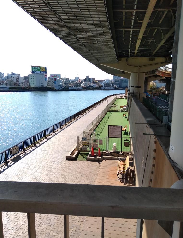  Dog run on the Sumida River Terrace