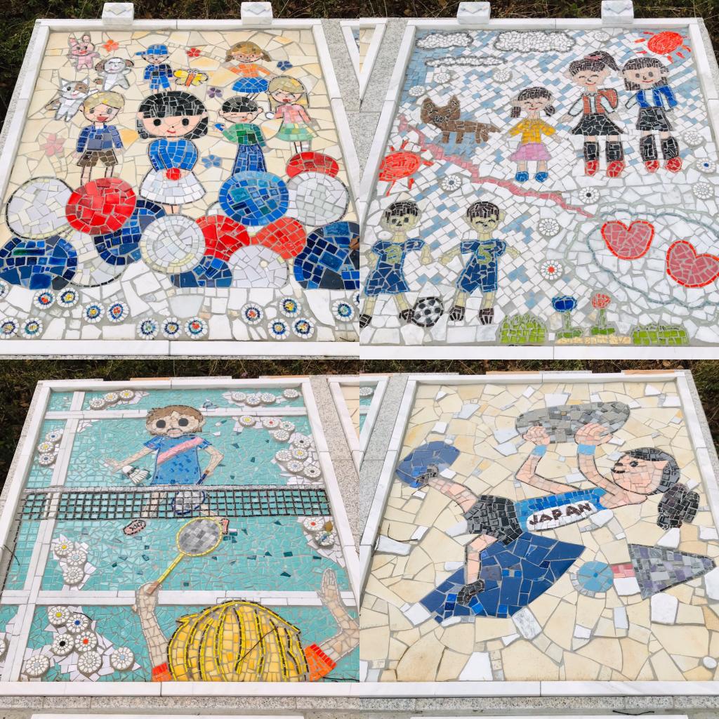 [Chuo] [Sakamoto] [Tsukishima Daiichi] A new peace monument appears in Harumi, a mosaic painting at elementary school.