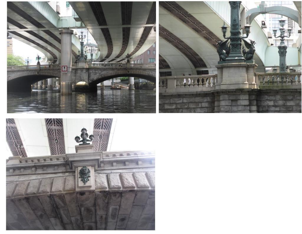 The start is from Nihonbashi, which is made of double stone. ① Chuo-ku seen from the boat--a lot of new discoveries!　Nihonbashi