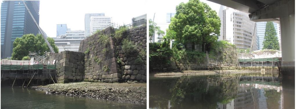 The construction of Tokiwa Bridge Park is scheduled to be completed by the end of this year. ②　Chuo-ku, seen from the boat - full of new discoveries!　Jobanbashi