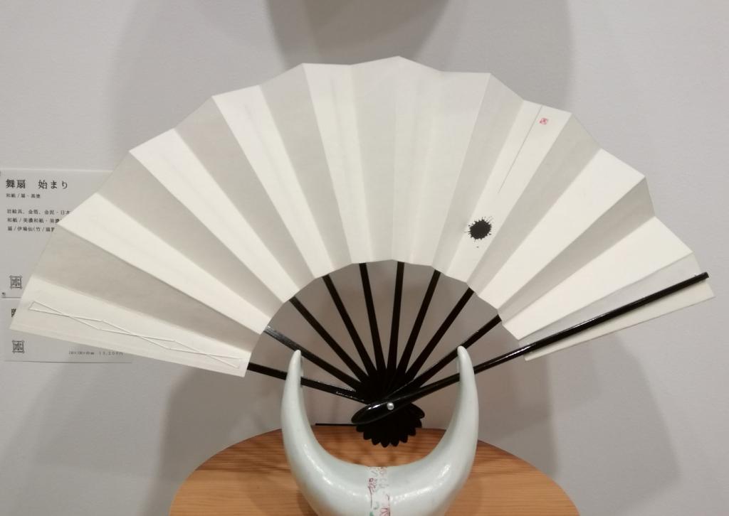 The beginning of the dance fan
With paulownia box
With a black-painted fan
66,000 yen Painter Mihoko Inazawa's fan exhibition
　~ Nihonbashi Kiya Main Store izutuki~ 