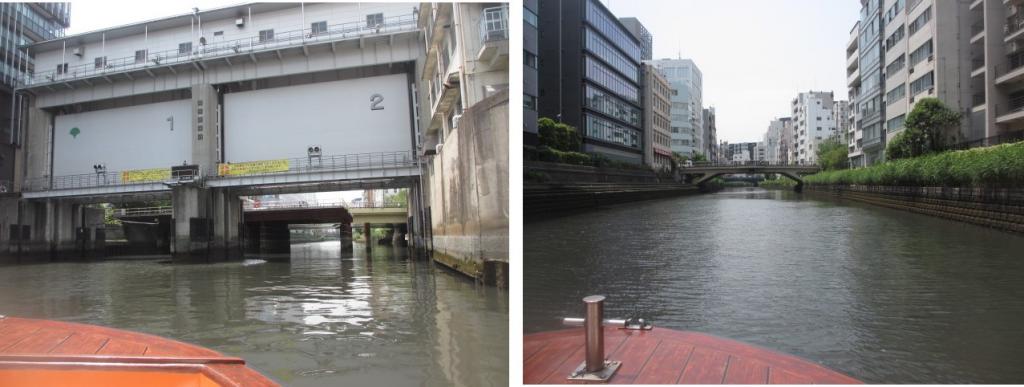 Pass the Nihonbashi sluice gate to the Kamejima River from 3 boats Chuo-ku-filled with new discoveries!　Kamejima River