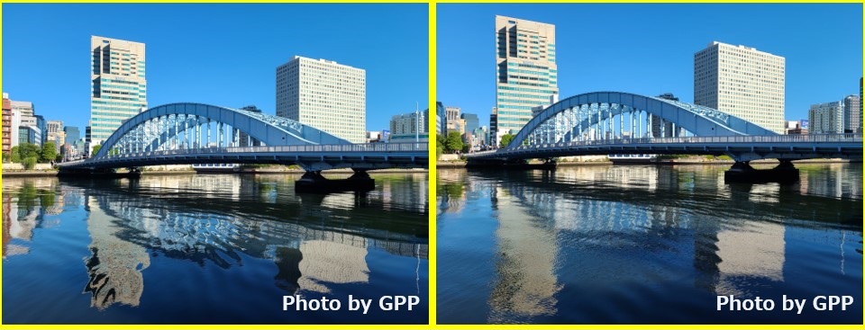 Condition 1: Windless Sumida River has become a big mirror!