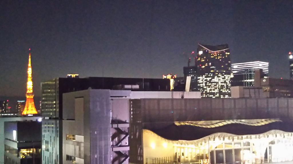  Attraction of GINZA SIX (4) Night view from the rooftop garden