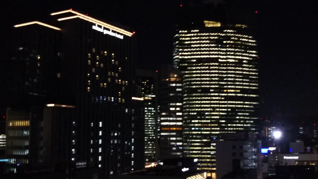  Attraction of GINZA SIX (4) Night view from the rooftop garden