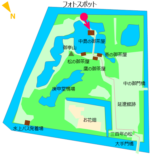 Here is the place where the brochure cover was photographed! [Hamarikyu Garden (Part 1)]
Photograph of the cover of the brochure. Where was it taken?…？