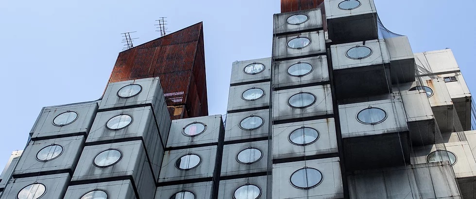  [Ginza 8-chome] The story inside the capsule "Central Bank Capsule Tower Building"