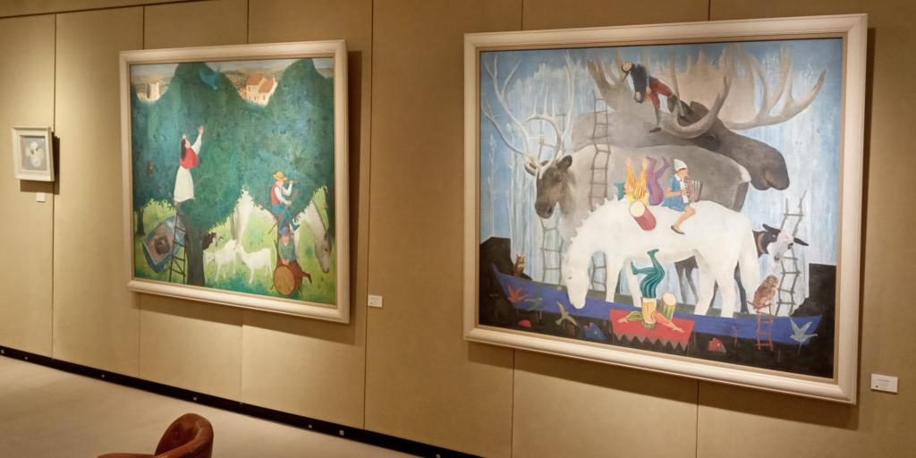 I like reindeer Ginza Yanagi Gallery Takumi Arita, Fresco Painting Exhibition Until November 14