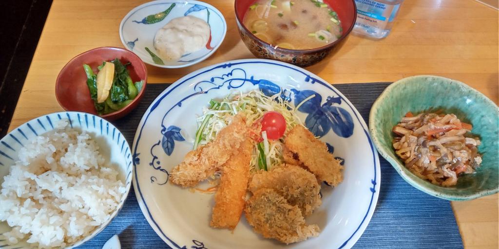 Car shrimp mix fried set meal cut dried radish is exquisite "Minoru" Japanese food shop of Ginza Namiki-dori St.