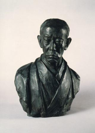 Statue of Danjuro Ichikawa Statue 1936 1936 Fumio Asakura produced sculptor Fumio Asakura and Kabuki actor bust discovered an interesting story!