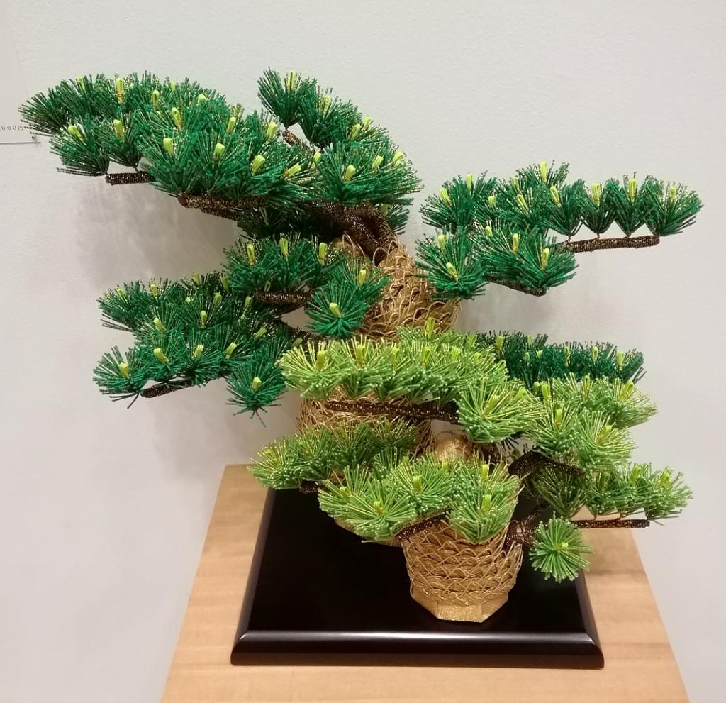 Ornamental pine
66,000 yen Hakata Mizuhiki 6th exhibition of Hiromi Nagasawa
 　~ Nihonbashi Kiya Main Store izutuki~ 