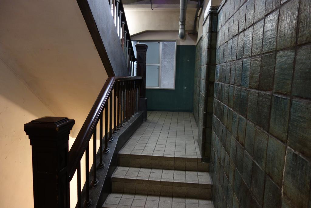 Staircases from the entrance hall to the second floor famous architecture in Chuo-ku (2): Okuno Building