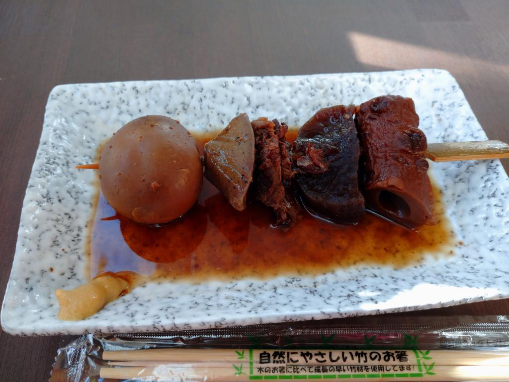 There is also a special miso flavor "Kushi Oden"! Warm menu of oyster ice shop-beautiful ice bell-