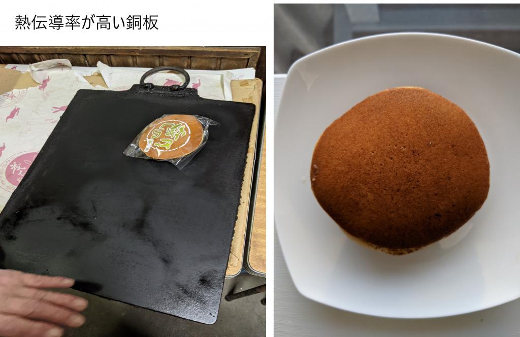 At a time, up to eight pieces can be burned in a famous Dorayaki store quietly near Hamacho Park.