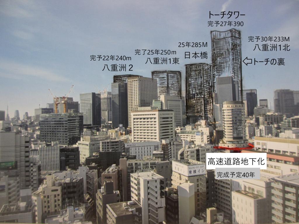 I wrote a bird's-eye view from the Suitengu side (the building was slightly tilted) Nihonbashi area, redevelopment that remains in history is underway at the same time.
Nihonbashi Blue Sky is finally starting! This is a commentary with a drawing of the expected completion.