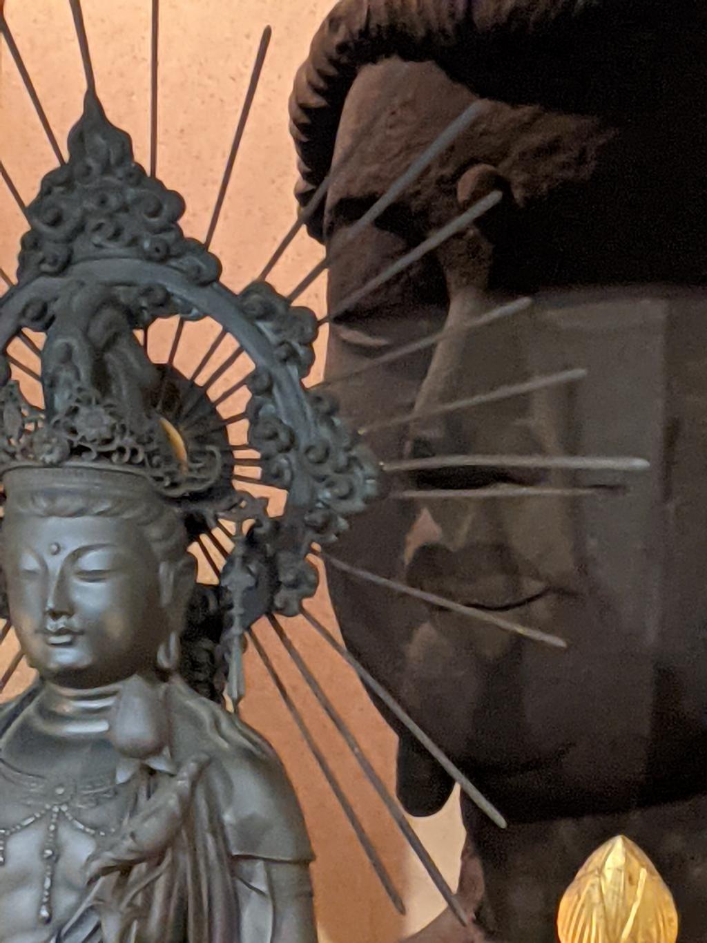  Powerful iron Buddha head of Ningyocho Great Kannon-ji Temple