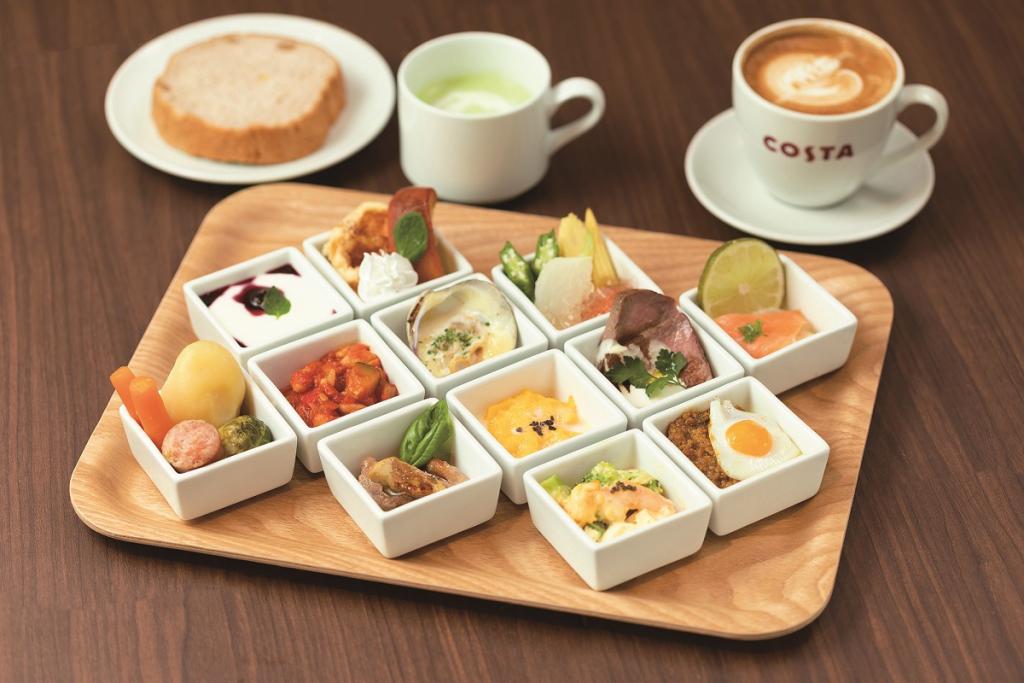 Agora Breckfast
　1,800 yen
With bread, soup and drink
※　Drinks are free for 90 minutes. COSTA COFFEE in Nihonbashi, and a gem of breakfast
　~ Agora Cafe~