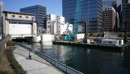 Kamejima River Suimon Yanagibashi