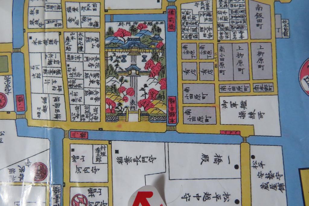 Check the Inaba Nagato Mamoru Nakayashiki on an old map It is said that there is a spiritual test if you worship a person who hurts the throat of a cough.