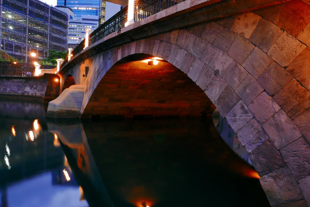 From the Nihonbashi Honishicho side of Chuo-ku, "Jobanbashi" evening view