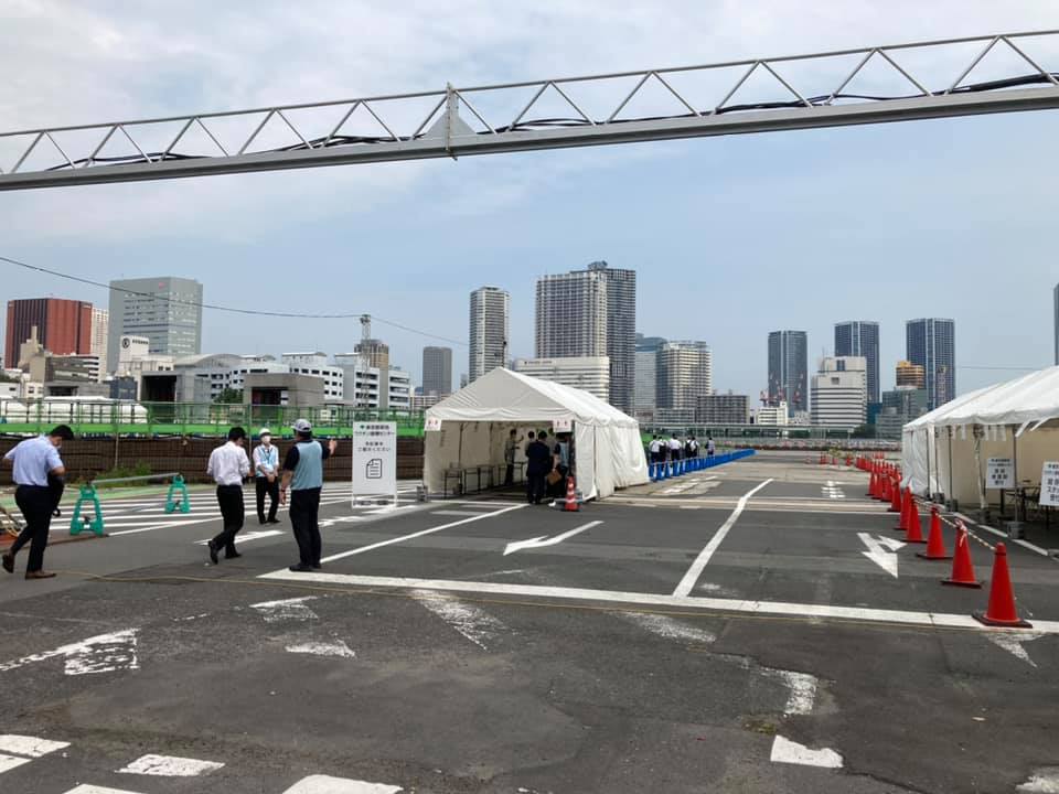 In the former site of Tsukiji Market… Tsukiji Market Site NOW