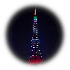  "Five-colored curtain light-up" given to Tokyo Olympic athletes