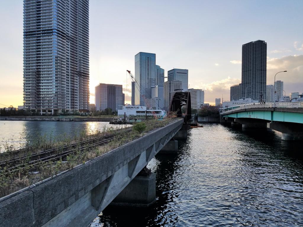  Former Harumi Railway Bridge in remain