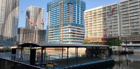  Park Tower Kachidoki South / Mid is steadily under construction.