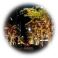  "Nihonbashi Illumination 2021" with champagne gold