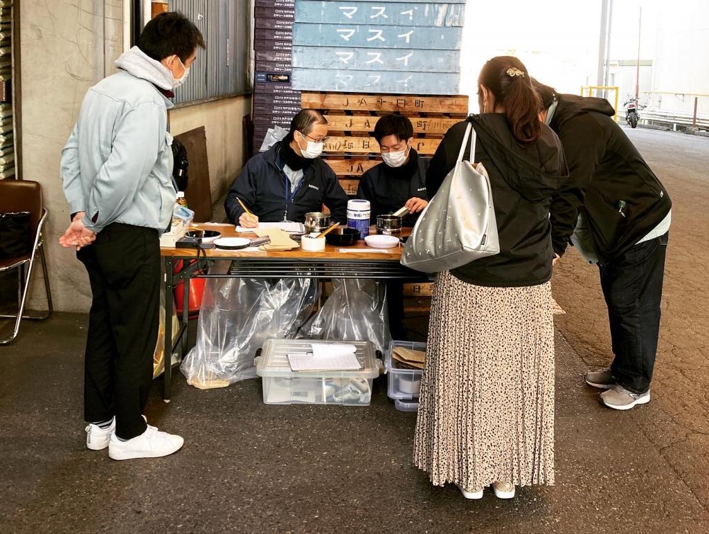  2021 Hakutsuru Ginza Tenku Farm Grade Inspection of Sake Rice Harvested
　　~ Hakutsuru Sake Brewery ~