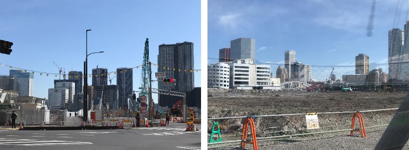 JR East "Hiking from the station" that goes around the waterside area from Tsukiji Ohashi