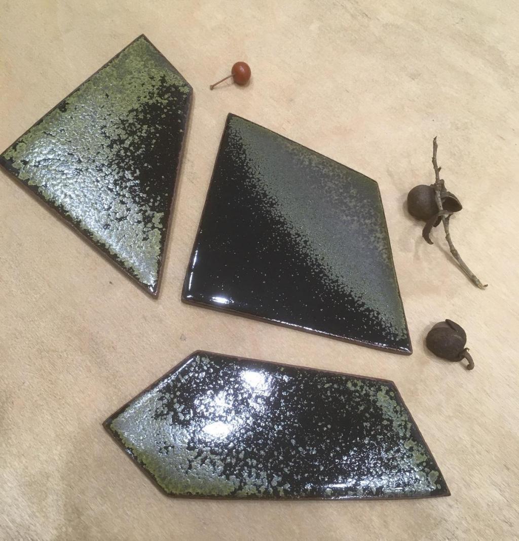 Slab plate (small) "Seed" Kenta Hanai Ceramics Exhibition
　　~ Nihonbashi Kiya Main Store izutuki~