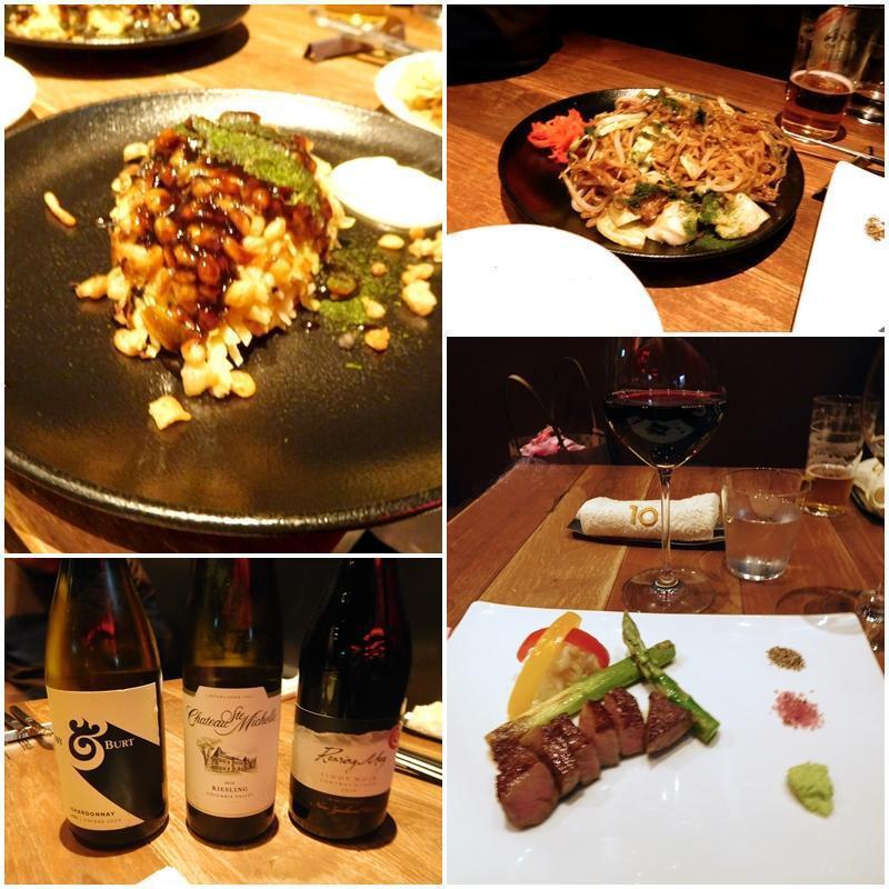  Okonomiyaki and wine at G-SIX teppanyaki TEN