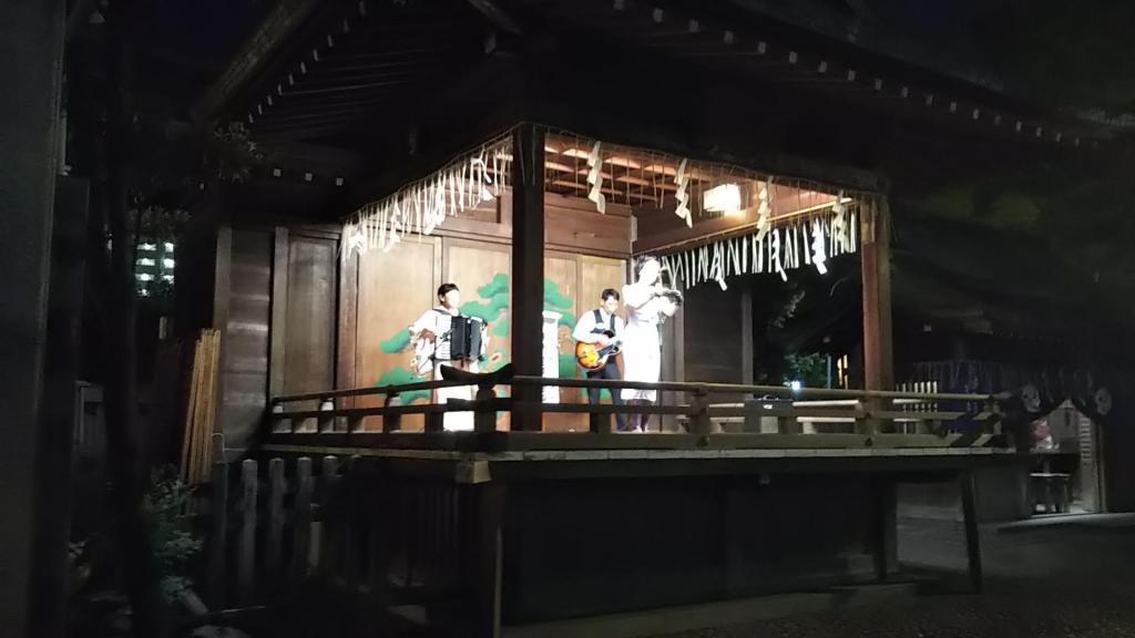 At night, four days at Reitaisai festival, Performing Arts Tepposhu Inari Shrine
