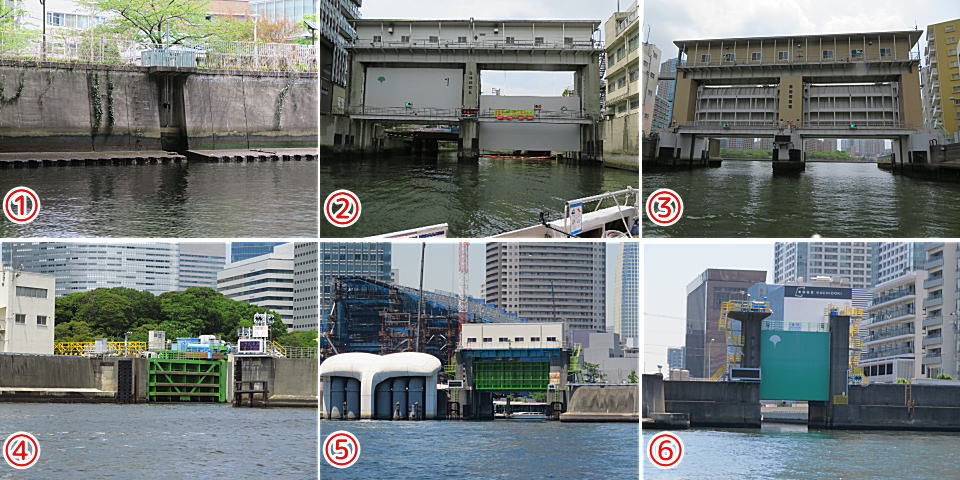 Sluice gates, sluice gates, sluice gates, bicycles are available! Fun Tokyo Bay Liner