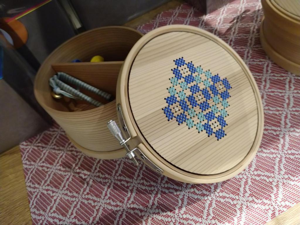 The cross stitching is cute! "Bend Wappa Tool Box" There are plenty of adult cute and technical crystals!
＠ Cohana Nihonbashi Main Store (Part 2)