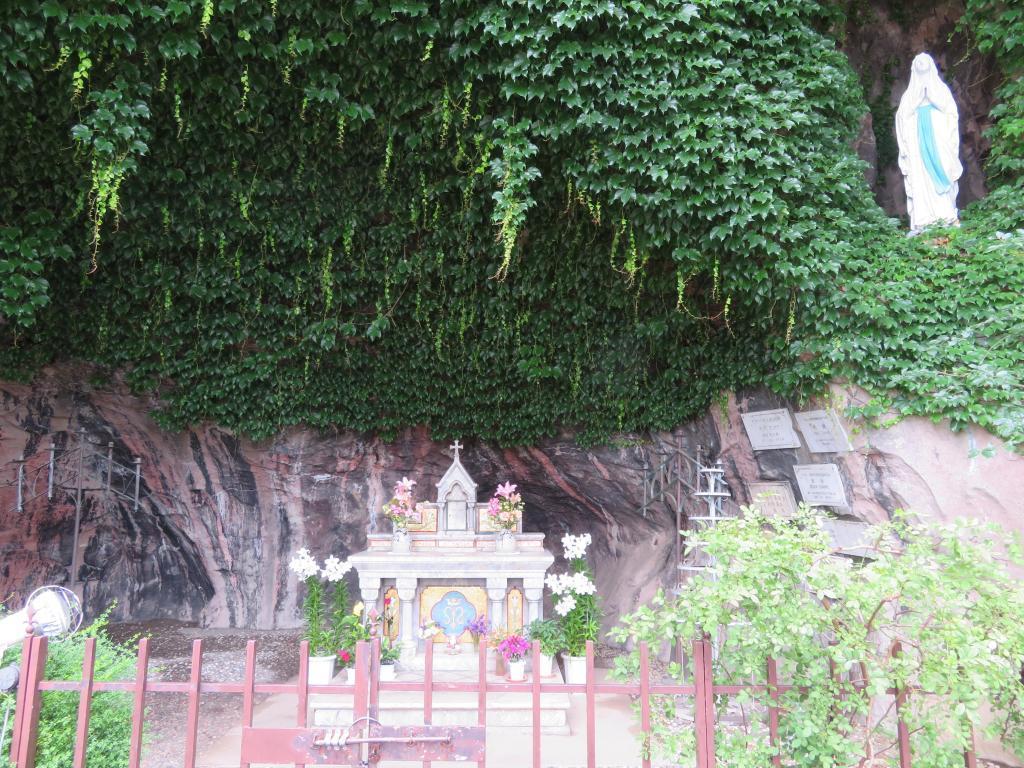 Cave of Lourdes of Catholic Sekiguchi Church The Knowledge of Josephine and Jeanne Louise of Edo