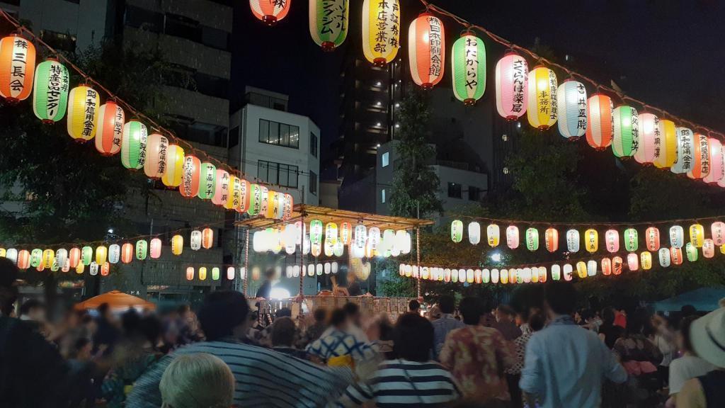  Event revived to color the summer night! Ginza 1-chome Azumacho-kai, Shintomi-cho Bon Odori