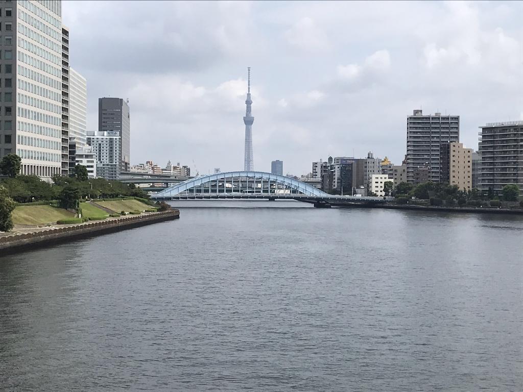 The 12 bridges of the Eitai Bridge Sumida River are now lit up.